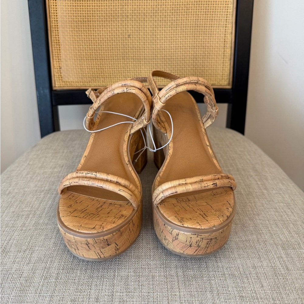 Universal Thread Alva Cork Platform Slingback San… - image 7